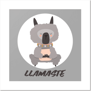 Llama / Yoga Llama / Llamaste / Funny Llama Doing Yoga / Cute Llama / Amazing Yoga Design Posters and Art